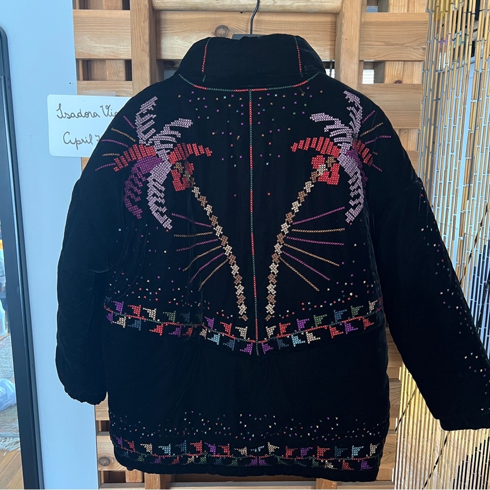 Farm Rio Embroidered Reversible Puffer Jacket - Picture 11 of 12